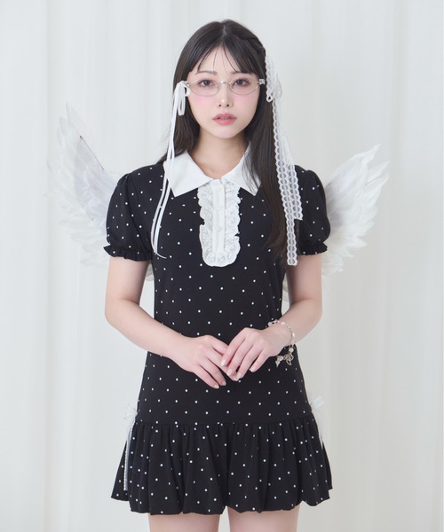 Honey Cinnamon（ハニーシナモン） ワンピース バルーンポロワンピース