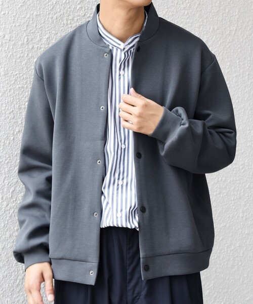 SHIPS any カーディガン any: クリア ダンボール スナップ ボタン