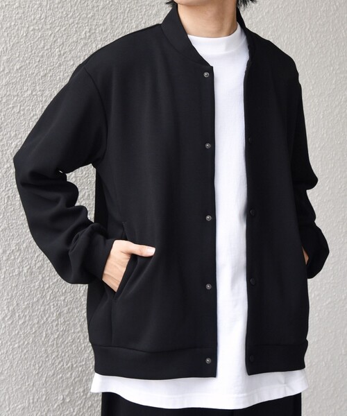 黒いボタン付きカーディガン Lサイズ SHIPS any カーディガン any: クリア ダンボール スナップ ボタン