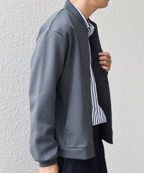 シップス エニィ（SHIPS any）/SHIPS any: クリア ダンボール スナップ ボタン カーディガン (セットアップ対応)◆ SHIPS any カーディガン any: クリア ダンボール スナップ ボタン