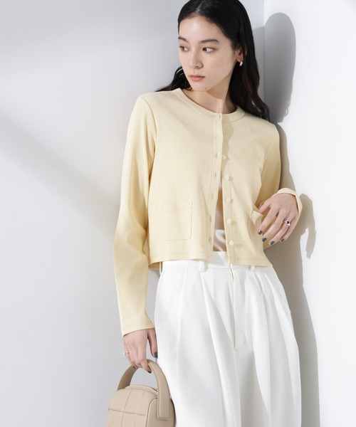 NANO universe（ナノ・ユニバース） カーディガン FREE ホワイト