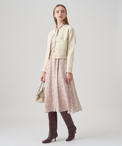 ANAYI（アナイ） カーディガン ウールブークレブルゾン カーディガン