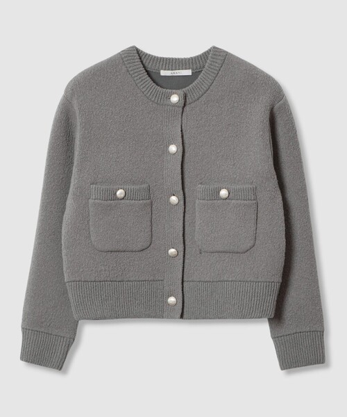 ANAYI アナイ 24AW ウールブークレダブルフェイスショート カーディガン 楽天市場】【SALE／30%OFF】ウールブークレダブルフェイスショート