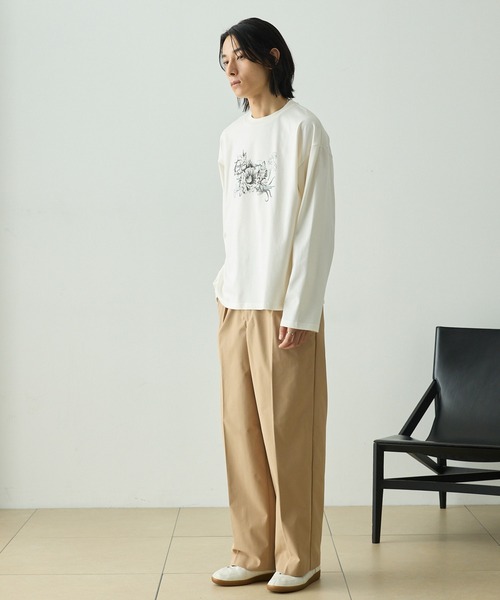EMMA CLOTHES（エマクローズ） ワイドパンツ チノパン センタークリー