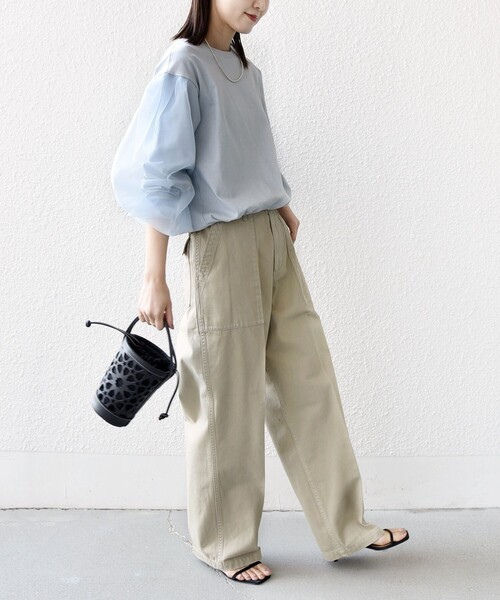 SHIPS（シップス） tシャツ 「WEB限定」「手洗い可能」シアー コンビ