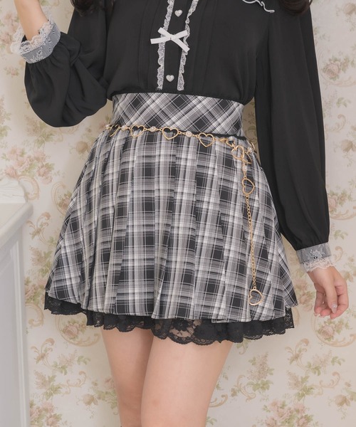 ROJITA（ロジータ） スカート チェーン付きプリーツデザインスカート