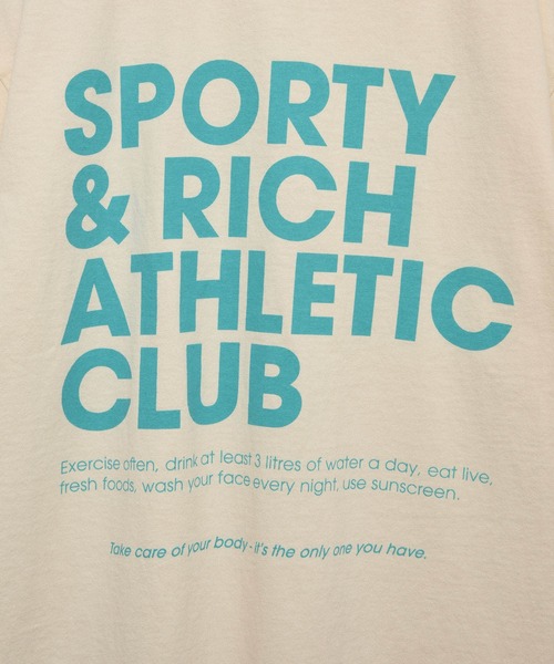 「SPORTY&RICH」 半袖Tシャツ X-LARGE クリーム レディース_画像3