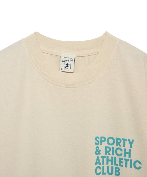 「SPORTY&RICH」 半袖Tシャツ X-LARGE クリーム レディース_画像7
