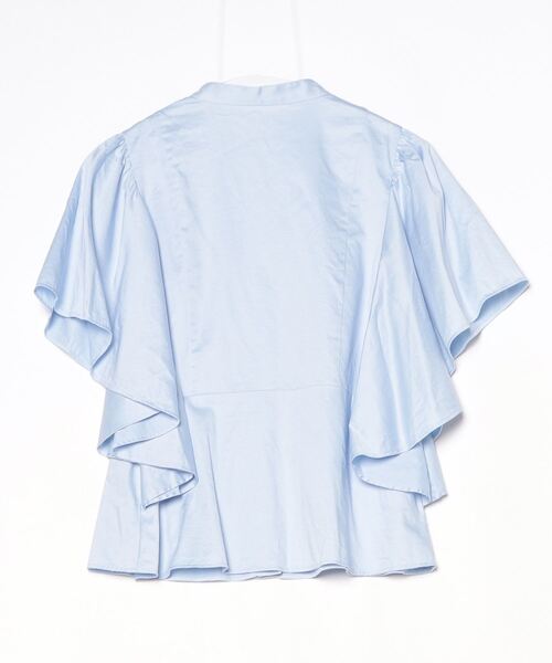 「UNITED ARROWS」 半袖ブラウス FREE ライトブルー レディースの画像