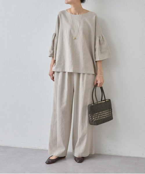 「BEARDSLEY」 7分袖ブラウス FREE ベージュ レディース_画像7