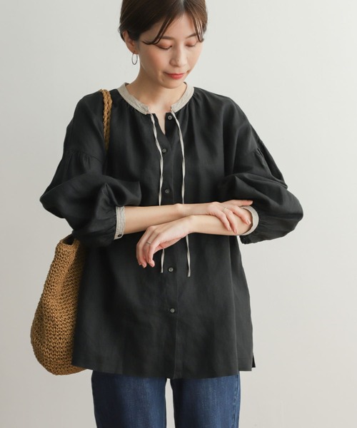 「URBAN RESEARCH DOORS」 長袖ブラウス MEDIUM ナチュラル レディース_画像2