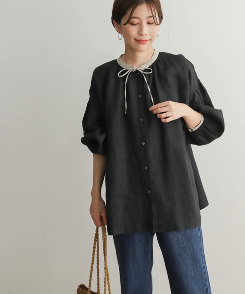 「URBAN RESEARCH DOORS」 長袖ブラウス MEDIUM ナチュラル レディース_画像6