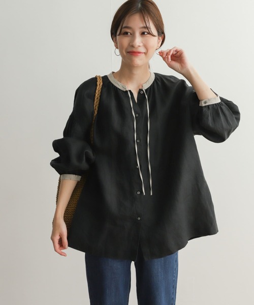 「URBAN RESEARCH DOORS」 長袖ブラウス MEDIUM ナチュラル レディース_画像8