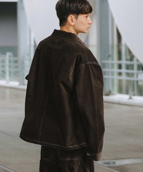 LAKOLE（ラコレ） ブルゾン アウター 「セットアップ可」ツイルコール