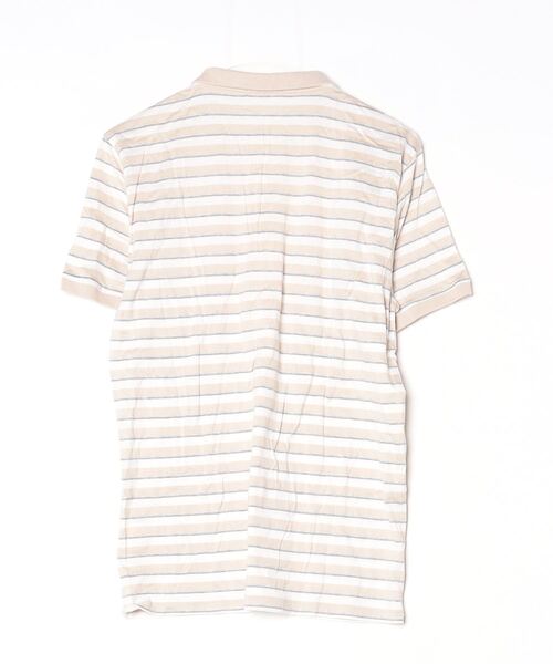 BURBERRY（バーバリー） ボーダー柄半袖ポロシャツ L ベージュ メンズ