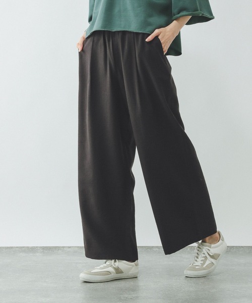 「GLOBAL WORK」 イージーパンツ MEDIUM ネイビー レディース_画像9