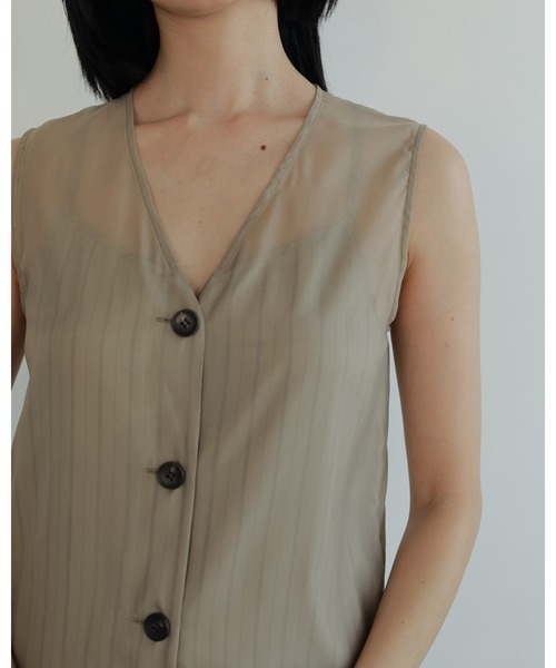 「anuke」 ノースリーブワンピース 38inch ブラック レディース_画像6