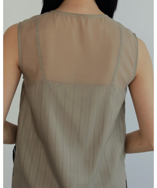 「anuke」 ノースリーブワンピース 38inch ブラック レディース_画像7