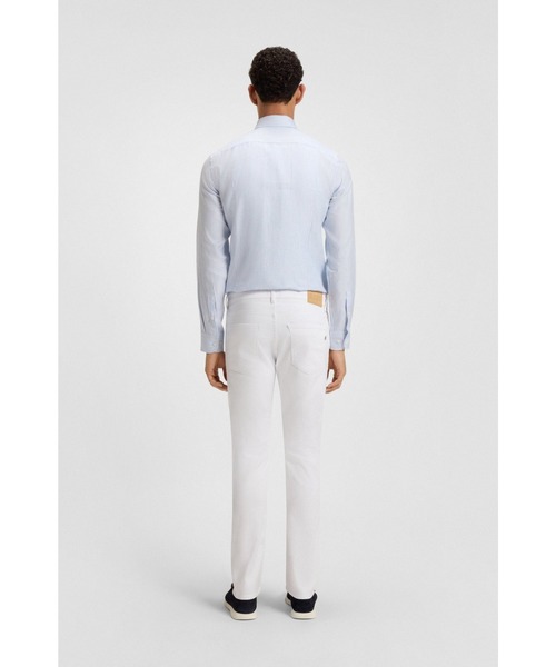 メンズ スリムフィットパンツ ホワイト BOSS（HUGO BOSS） ジーンズ Delaware スリムフィットジーンズ