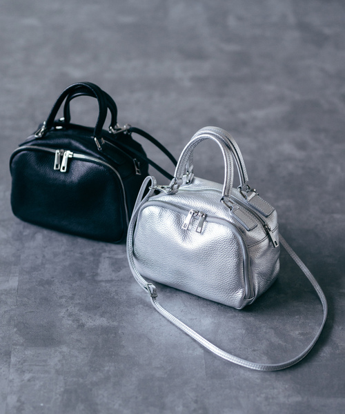 「AULENTTI」 2WAYバッグ FREE シルバー レディース_画像4