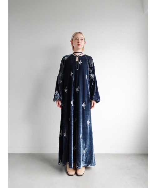 ワンピース shirring drape velour dress 009230566?fmt=auto&$background