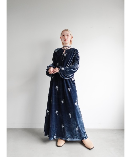スーツ・フォーマル・ドレス sahara Mesh Sleeve Dress Sheer Jacquard Sleeve Dress｜シアージャガードスリーブドレス – MARTE