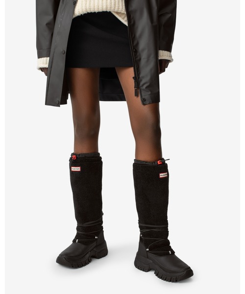 美品! HUNTER ロングブーツ ブラック USED HUNTER（ハンター） ブーツ - ブラック レディース : ZOZOTOWN Yahoo