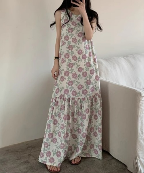 「gossip!ロサンゼルス」 ノースリーブワンピース FREE グリーン レディース_画像3