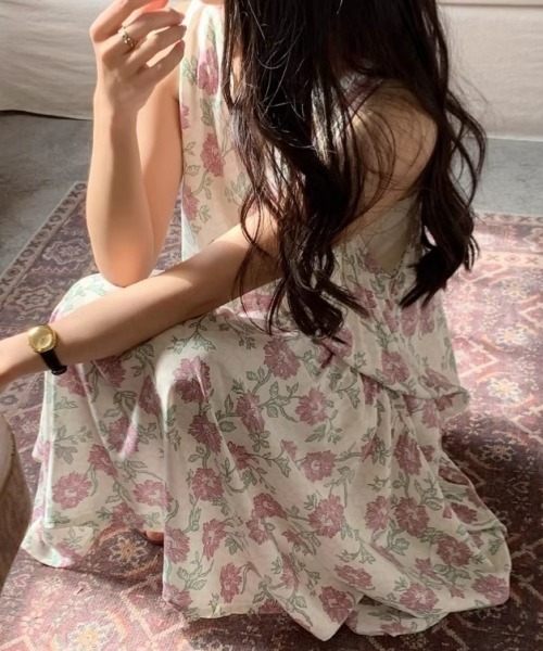 「gossip!ロサンゼルス」 ノースリーブワンピース FREE グリーン レディース_画像5