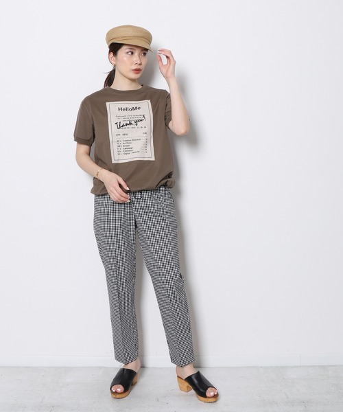 「Re.Verofonna」 半袖カットソー MEDIUM カーキ レディース_画像6