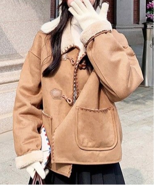 ＆soiree（アンドソワレ） ブルゾン アウター パッチワークスエード