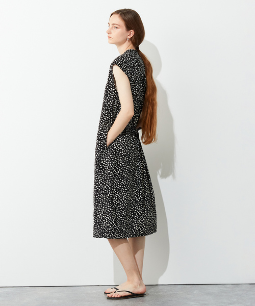 「LE SOUK HOLIDAY」 ノースリーブワンピース M オフホワイト レディース_画像4