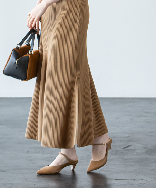 「NOBLE」 ニットワンピース FREE オフホワイト レディース_画像4