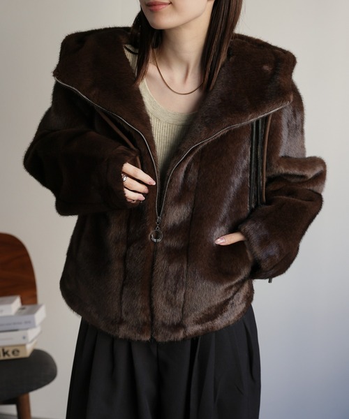 ヤンヤンLadyファーブルゾンのアウター DAIYA（ダイヤ） ブルゾン