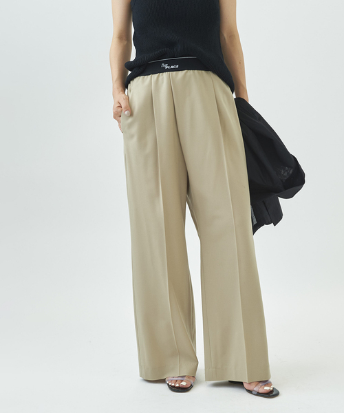 「Plage」 イージーパンツ 38 ベージュ レディース_画像2