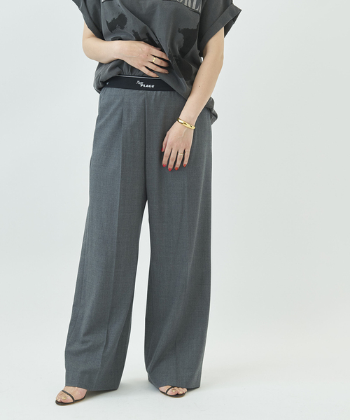 「Plage」 イージーパンツ 38 ベージュ レディース_画像3