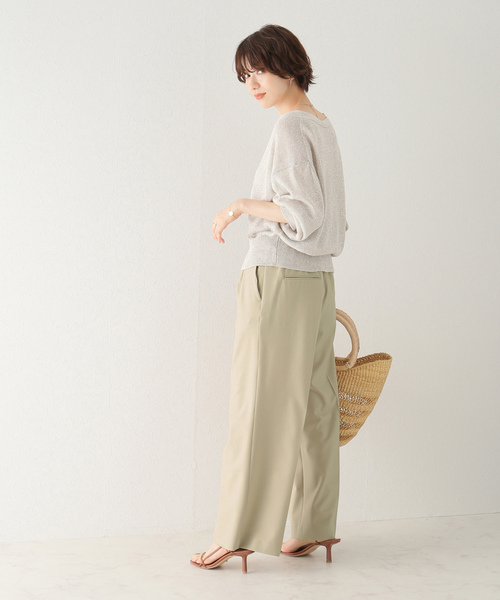 「Plage」 イージーパンツ 38 ベージュ レディース_画像9