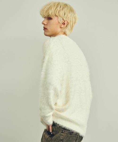 「Shoowtime」 長袖ニット MEDIUM ブラック メンズ_画像5