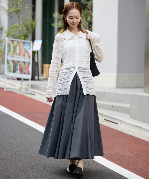 SLOBE IENA（スローブイエナ） ニット セーター レーシーニットシャツ 