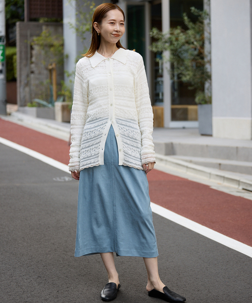 SLOBE IENA（スローブイエナ） ニット セーター レーシーニットシャツ 