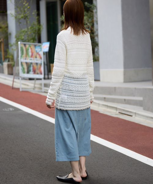 SLOBE IENA（スローブイエナ） ニット セーター レーシーニットシャツ 