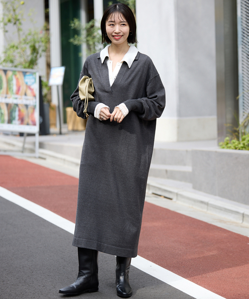 SLOBE IENA（スローブイエナ） ニット セーター レーシーニットシャツ