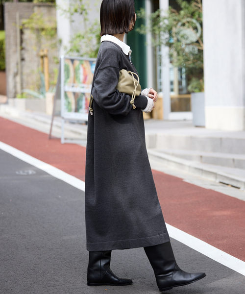 SLOBE IENA（スローブイエナ） ニット セーター レーシーニットシャツ