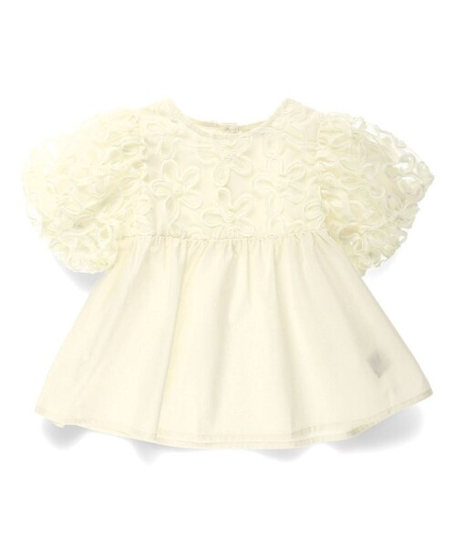 「branshes」 「KIDS」半袖ブラウス 140 ブラック キッズ_画像2