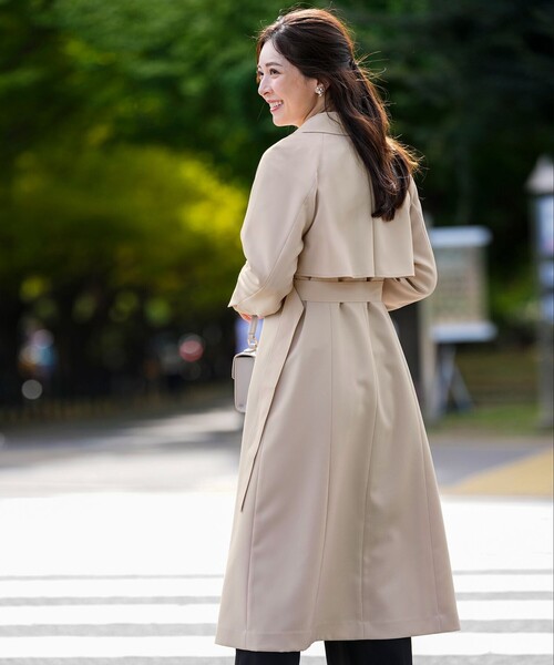 M52◆Elegant エレガント ステンカラーコート トレンチ ロングコート ANY SIS（エニィスィス） トレンチコート コート エレガントロング