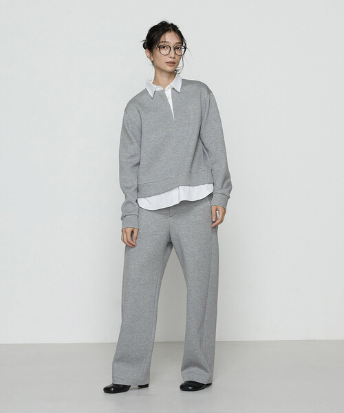 COMME CA Wardrobe スラックス パンツ レーヨンミックスダンボール