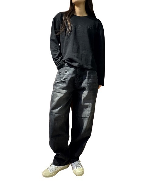 Cook jeans（クックジーンズ） ジーンズ ダメージバレルパンツ メンズ 