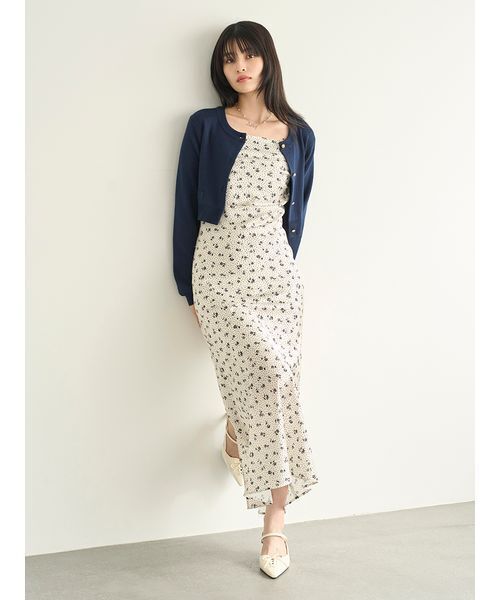 LILY BROWN（リリーブラウン） ワンピース カーデセットプリントキャミ