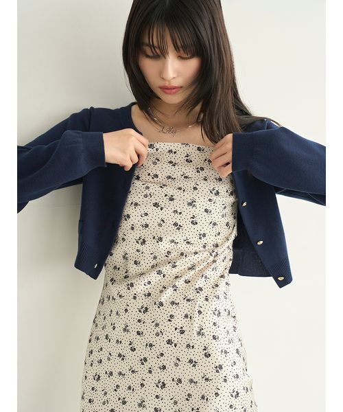 LILY BROWN（リリーブラウン） ワンピース カーデセットプリントキャミ