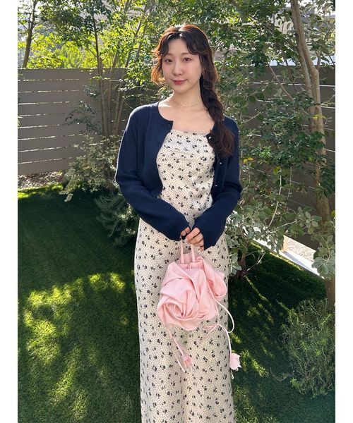 LILY BROWN（リリーブラウン） ワンピース カーデセットプリントキャミ